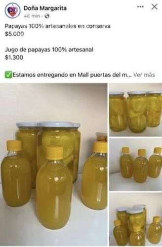 Papaya en Conserva frasco y Nectar