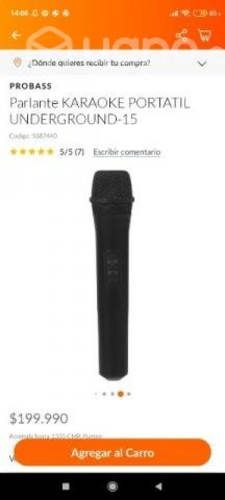 Parlante karaoke pro bass