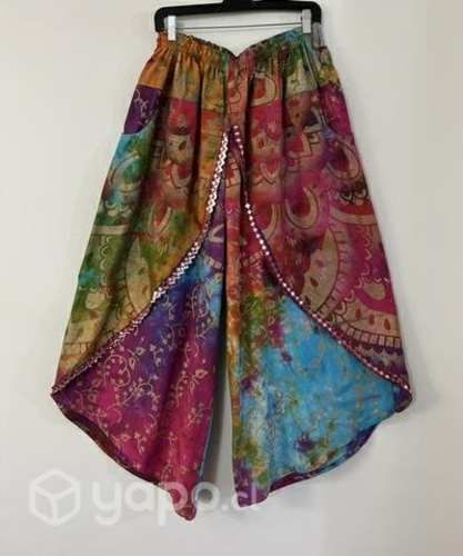Pantalón Con Bolsillo Hindu Faldón Talla L/xl