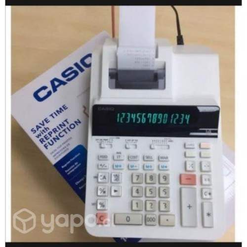 Calculadora con rollo casiodr140 nuevas