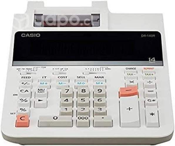 Calculadora con rollo casiodr140 nuevas