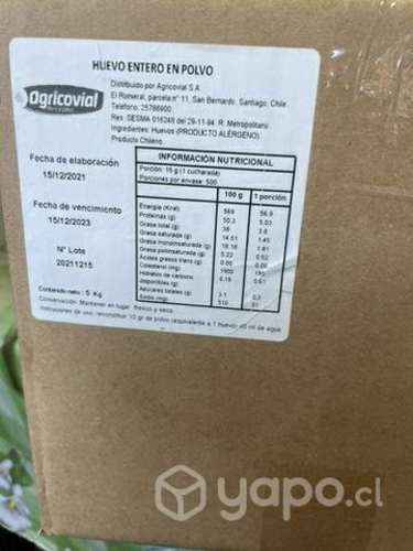 Huevo en polvo (deshidratado)