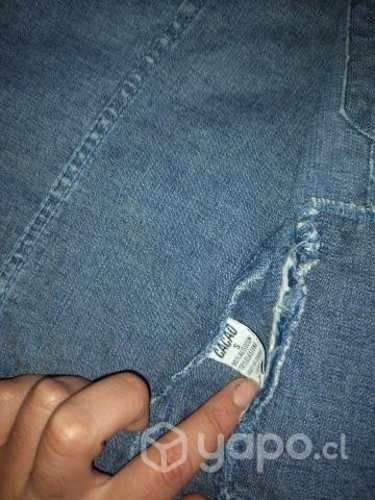 Casaca de mezclilla cacao