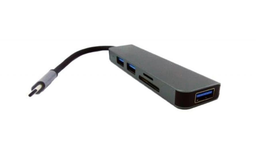 Hub Tipo C 5 En 1 Con E Usb 4k.