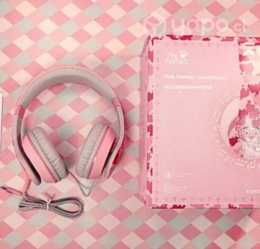 Audífonos inalámbricos pantera rosa