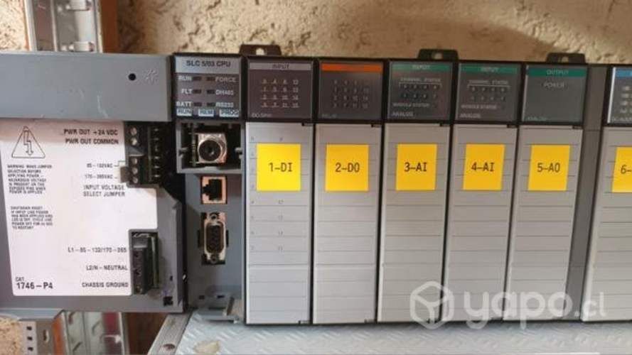 Plc Allen Bradley Slc 500 5/03 Con Rack Y Módulos