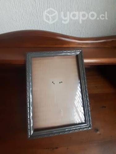 Antiguo porta retrato marco de madera