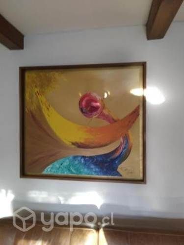 Cuadro Pintura Al Óleo 110 Ancho X 100 Alto Cms