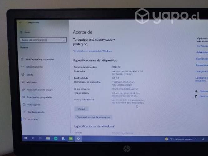 Computador de escritorio