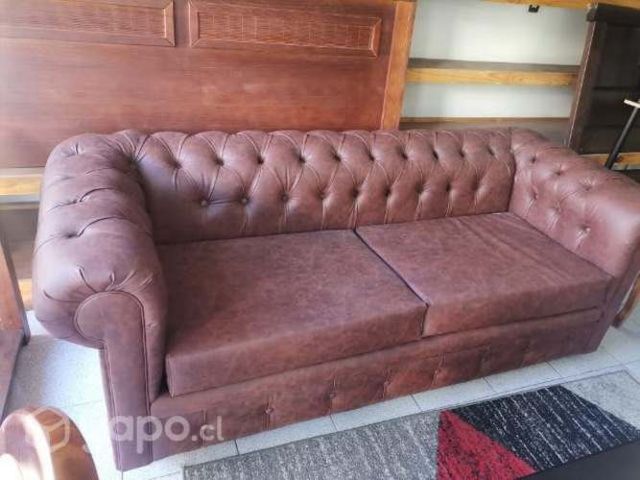 Sofa manchester cuero genuino