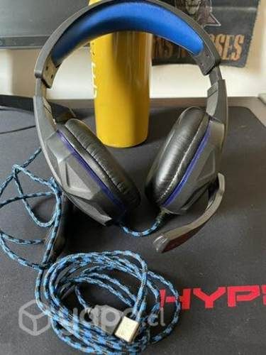 Audífonos con cable USB y con micrófono