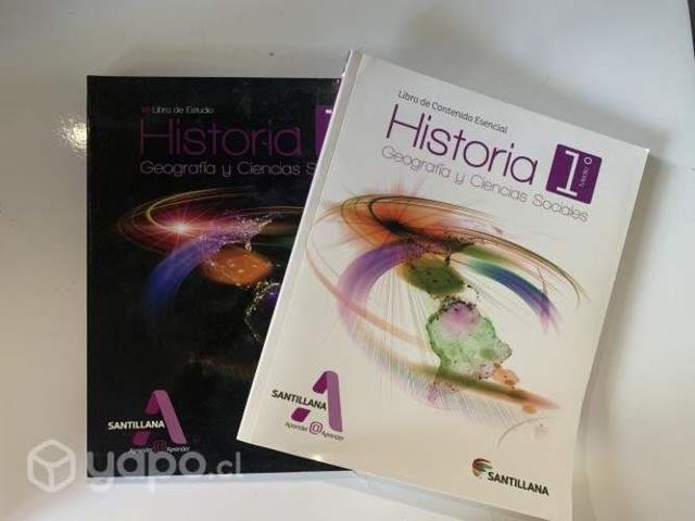 Libros Santillana Historia Aprender 1ro medio