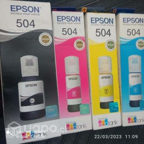 Tintas Epson 504 colores originales