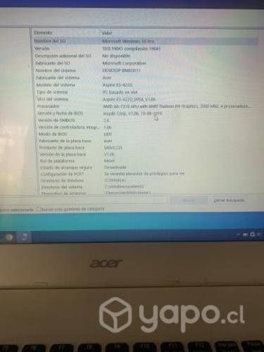 Notebook Acer Aspire E5-422G