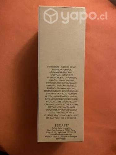 Escape Eau De Parfum Calvin Klein 100 Ml