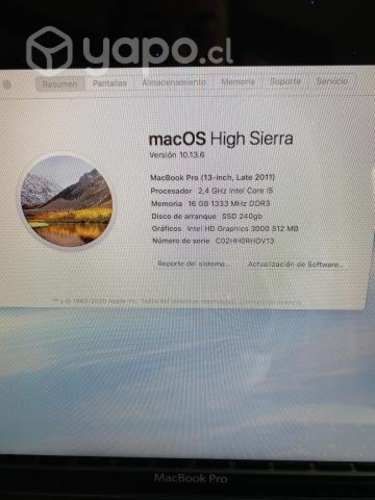 MacBook Pro 13&#8221;.IMPECABLE