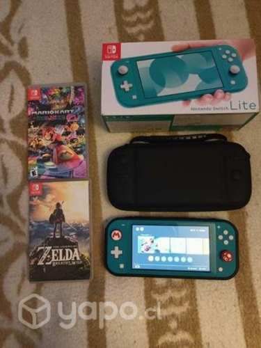 Switch lite nueva con boleta y 2 juegos