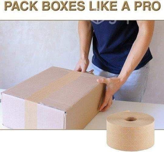 Cinta Papel Kraft Engomado Reforzado Fibra