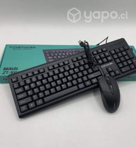 Teclado y Mouse con cable conexion USB