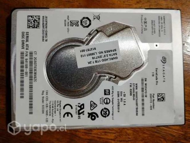 Disco duro notebook 1 tera