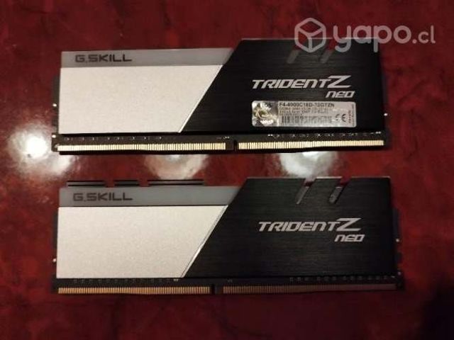 Memorias G.Skill Trident z Neo 32gb 4000mhz