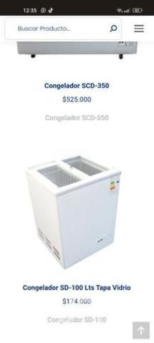 Freezer 100lt tapa de vidrio, precio conversable