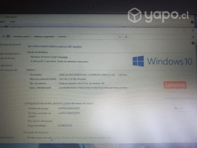 Notebook Lenovo ideapad 330 azul