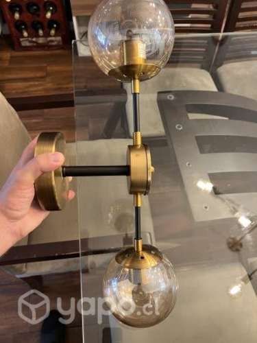 Apliqué cristal 2 luces