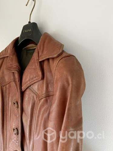 Chaqueta cuero Nostalgic - Café