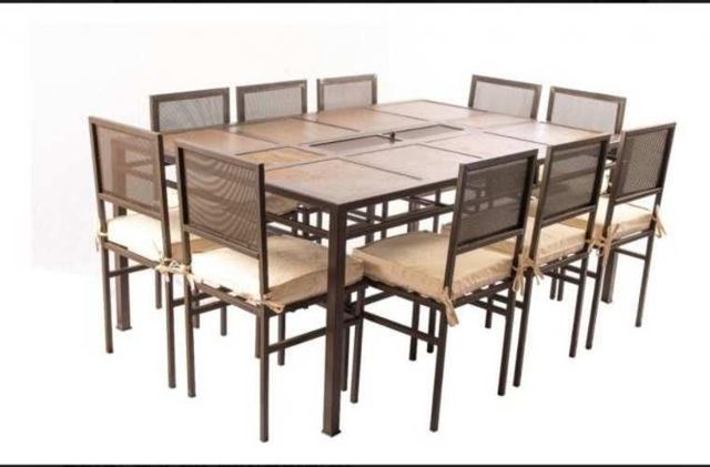 Mueble De Terraza Comedor Brasero 10 Personas