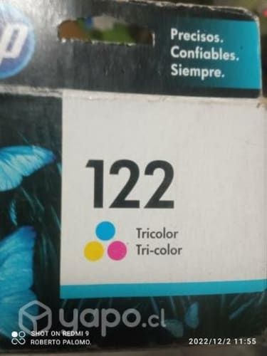 Tinta hp 122 color original