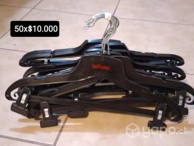 Colgadores plasticos con pinzas