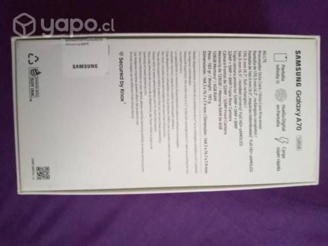 Samsung Galaxy A70, impecable 128gb