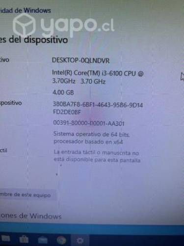 Computador i3-6100 video nvidia