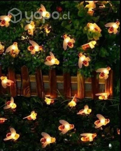 Luces solares abejitas