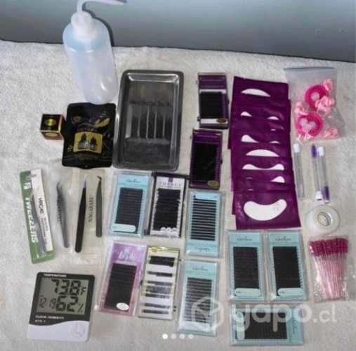 Insumos extensiones de pestañas