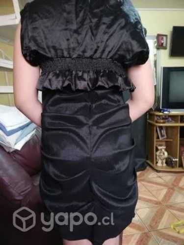 Vestido de fiesta con bolero negro