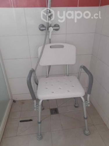 Silla de Ducha con Apoya Brazos para Baño
