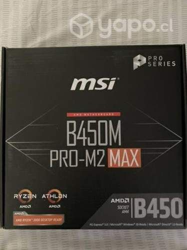 Placa madre msi b450 pro-m2 max am4
