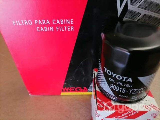 Filtro polen Dakar 2023 + filtro aceite toyota