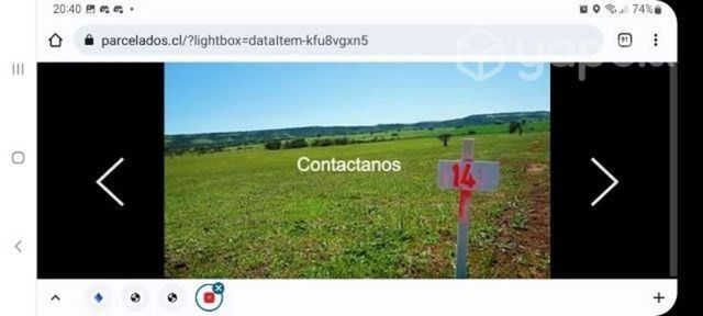 Parcela rol propio con agua