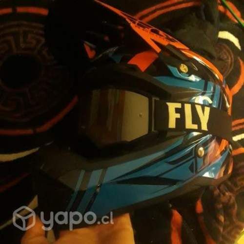 Casco fly + antiparras fly