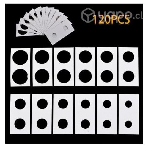 Set De 120 Cartones Para Monedas, 12 Medidas