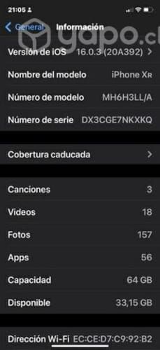 IPhone XR de 64 gigas