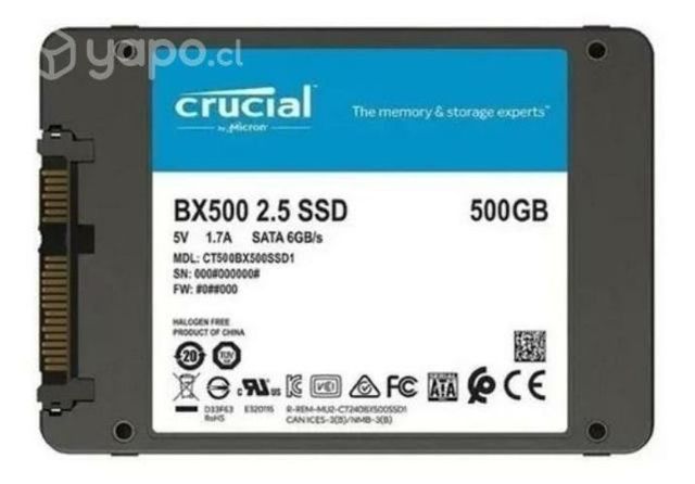 Disco duro 500gb ssd