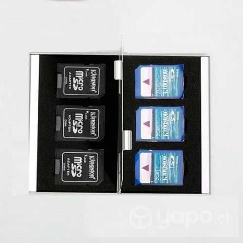 Estuche porta 6 tarjetas SD