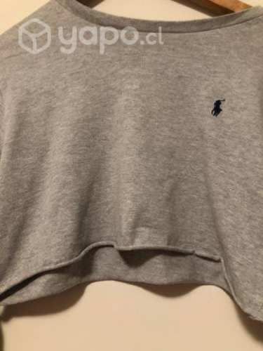 Manga larga crop original de marca `Polo de mujer