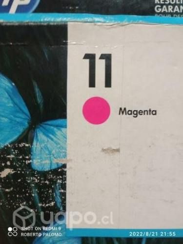 Tintas HP 11 colores originales de alta