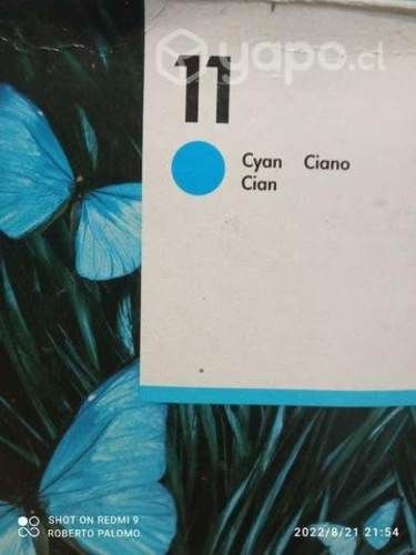 Tintas HP 11 colores originales de alta