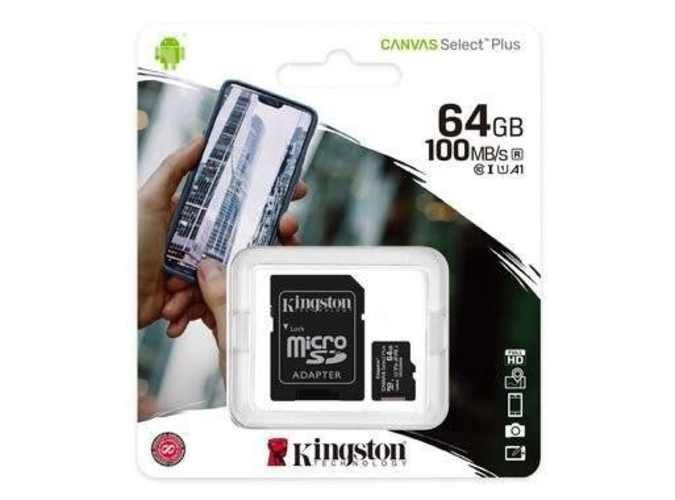 Memoria kingston micro sd canvas select 64gb